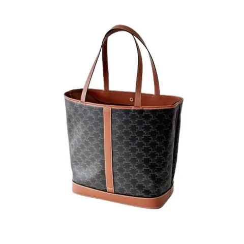 (명품) 셀린느 미디엄 카바스 트리옹프 캔버스 카프스킨