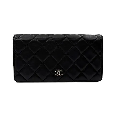 (명품) 샤넬 램스킨 은장 클래식 장지갑 A31509