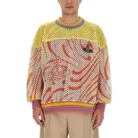 비비안웨스트우드 프레쉬 ORB 로고자수 메쉬탑 1136219