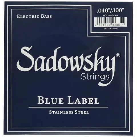 블루 라벨베이스 현 스테인레스 현 4 현 040-100 SBS40 Blue