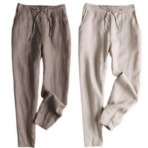 여성아이스바지 린넨 여성 추천 여름 시원한 꾸안꾸 바지 배기 핏 쿨