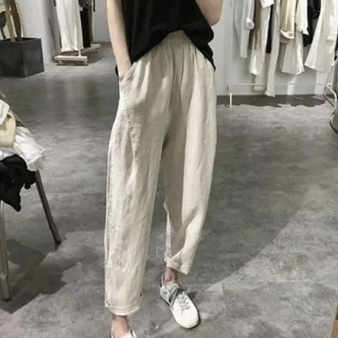 일자핏바지 여성 (사이즈추가) 추천 하의 바지 꾸안꾸 마