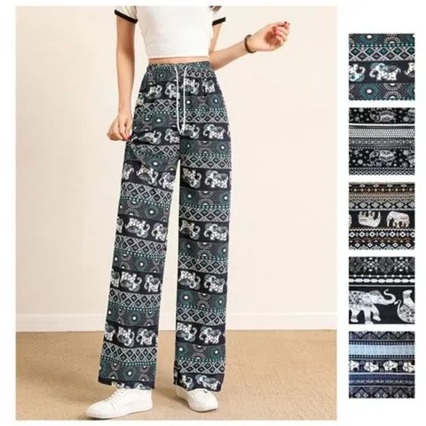 캐주얼팬츠 코끼리 여성 추천 패턴 허리밴딩 꾸안꾸 통 일자 여름