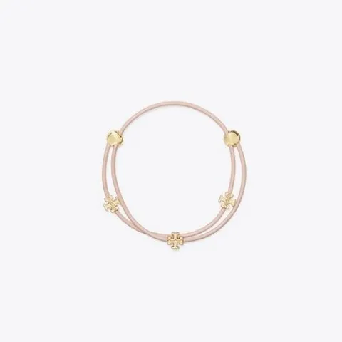 [시즌오프40%][토리버치 공식] 아이콘 멀티 랩 슬라이더 브레이슬릿 - 토리 골드 / 핑크