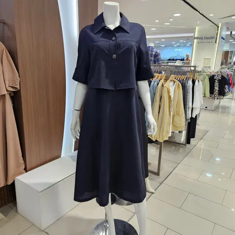 [크레송]자켓레이어드카라원피스NDCPOP51