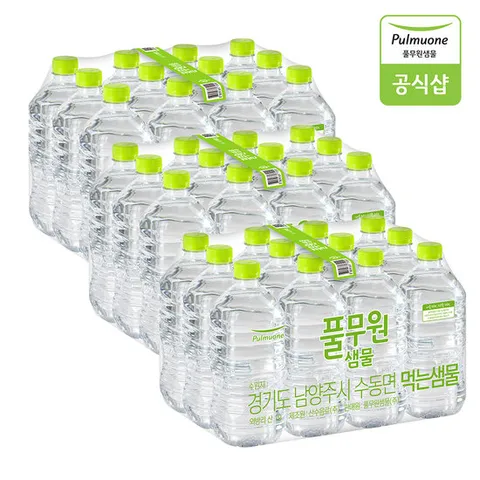 풀무원샘물 무라벨 생수 1L X 36병