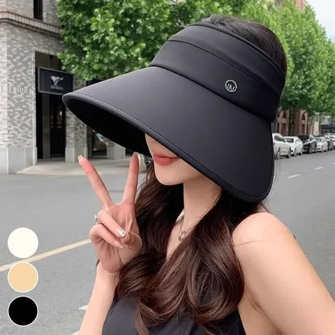 여성 와이드챙 골프 등산 운동 햇빛 가리개 썬캡