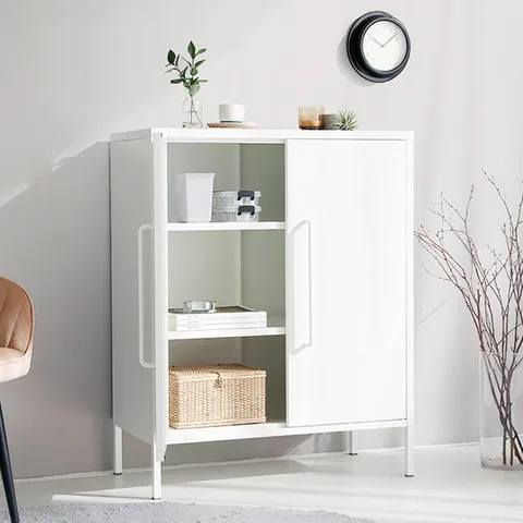 높은 철제 수납장 거실 침실 사무실 정리 수납선반