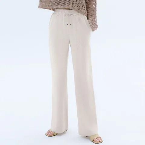 린넨혼방 와이드 밴딩팬츠 1종