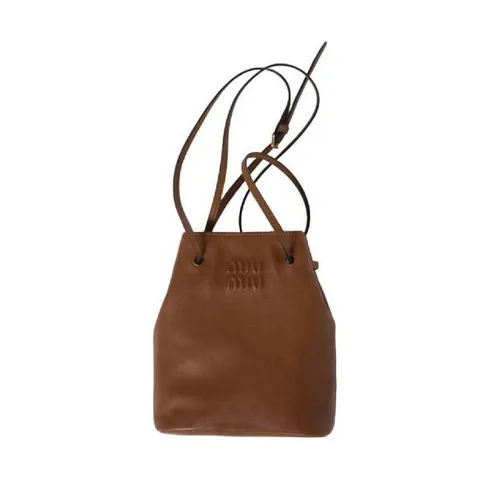 미우 미우 나파 레더 미니백 오크 5NF460-EFX-F0316