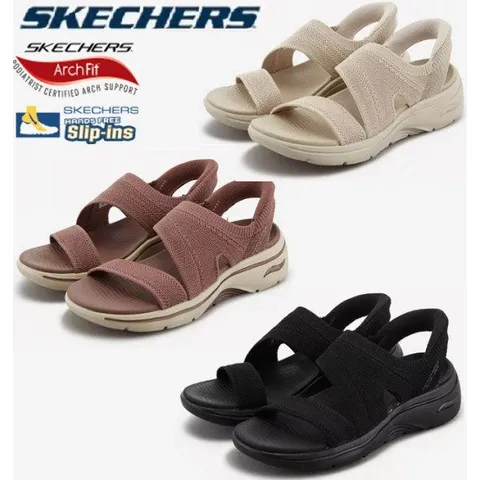 [ 롯데백화점 ]스케쳐스 여성 3종 고워크 아치핏 2.0 샌들 슬립인스 SP0WSCFM021 022 023 SM