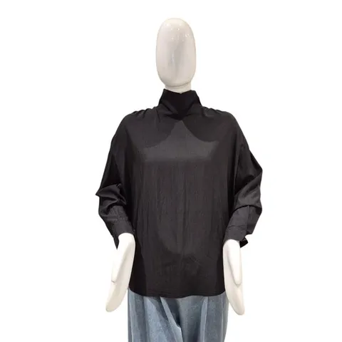 [ 롯데백화점 ][파파야]하이넥 백단추 블라우스(PNPRBL013A)