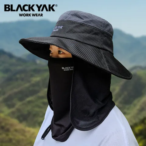 블랙야크 등산모자 얼굴 햇빛가리개 세트 여름 자외선차단 메쉬 모자 여성 남자