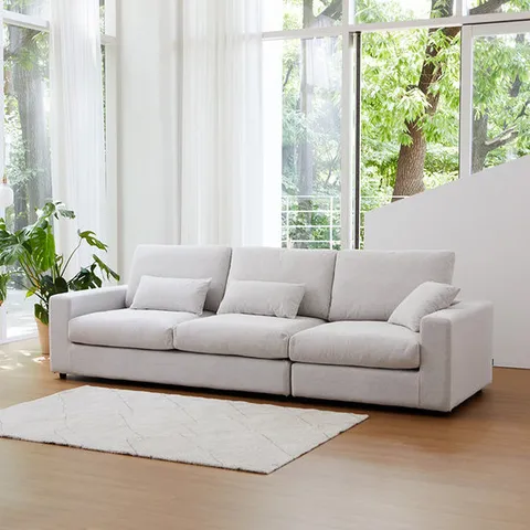 폴로까사 힐링미 프리미엄 워셔블 코모도 패브릭 구스 4인 모듈소파