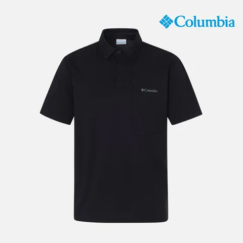 [컬럼비아] 남성 히든 버튼 포켓 카라티셔츠_블랙(C62-YMD615)