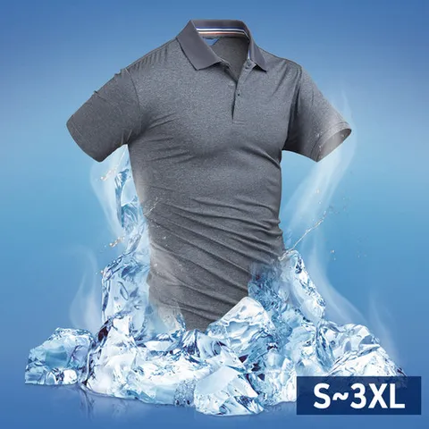 [다꾸앙]남자 카라티 줌인 남자 에어로 쿨 반팔 카라 티셔츠 FPL