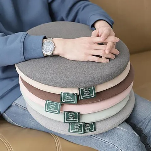 원형 메모리폼 방석 동그란 둥근 카페 벤치 쇼파 의자 식탁 방석 수험생 학생 학교 사무실 쿠션