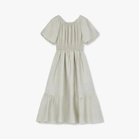 [ 롯데백화점 ][지컷]웨이스트 스모킹 스퀘어넥 원피스 7295237102