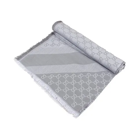 W 구찌 GG 울 스카프 그레이 281942 3G704 1962