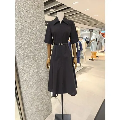 [ 현대백화점 ]JIGOTT 지고트 [칼라넥 플레어 원피스] JR5E0OP093