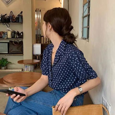 데이데이 노닝 퍼프 셔츠