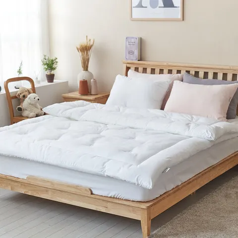 [류금숙침구] 모던 호텔 차렵이불 베개커버 누비매트커버 침대패드세트 SS