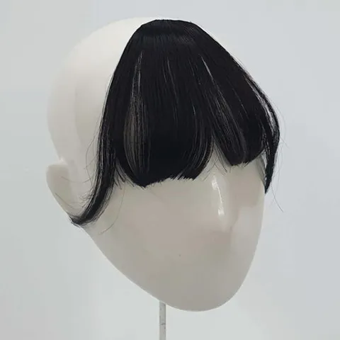 블랙 앞머리가발 부분가발 뱅 앞머리