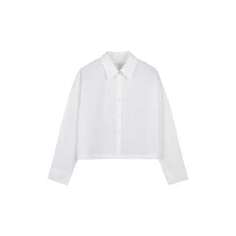 [ 롯데백화점 ]프로젝트엠 여성 크롭 긴팔 포플린 셔츠 EPE2WC2005