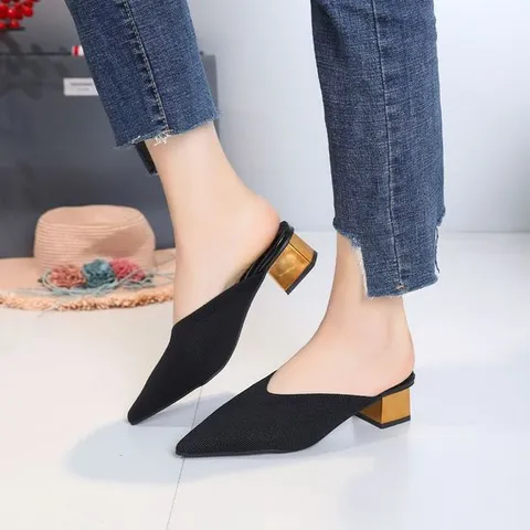 니트 여성블로퍼 슬리퍼샌들 669