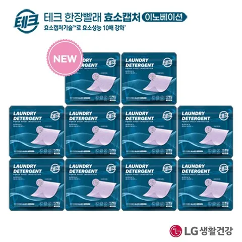 [테크] 한장빨래 효소캡처 라벤더(15매) * 10팩
