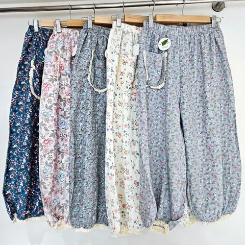 여성 여름용 시원한 쿨 냉감 밴딩레이스 7부 잠옷 파자마 빅사이즈 가능 랜덤 1매