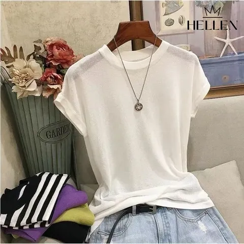 [헬렌] 여름 데일리 반소매 나시 반스루반소매 K-515