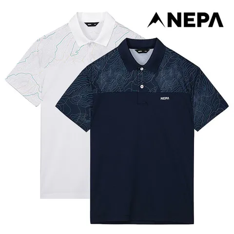 네파 남성 라이프스타일 등고선 폴로티셔츠 7I35243
