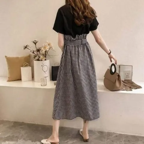 하객룩 린넨 여름 추천 롱치마 반팔세트 꾸안꾸 투피스 하객