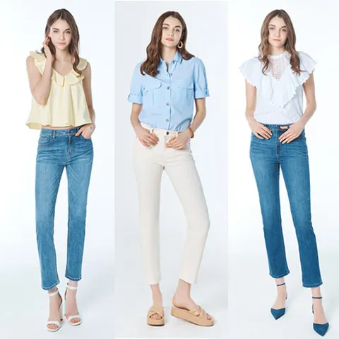 [라이크라] 여성 신축성 뛰어난 슬림스트레이트 스판데님 3종 중 택1