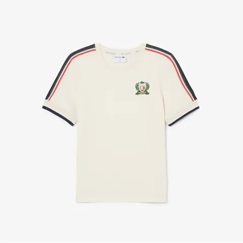 라코스테 공식 여성 MIF 로고 반팔 티셔츠 TF9630-55G XFJ