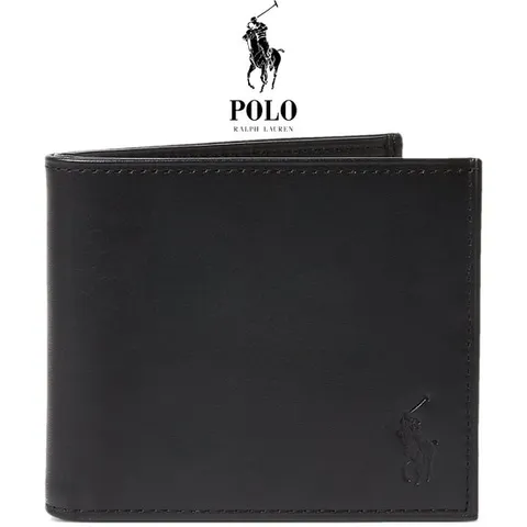 폴로 랄프로렌 Polo Ralph Lauren 16017089 남자 버니시드 가죽 접이식 반지갑