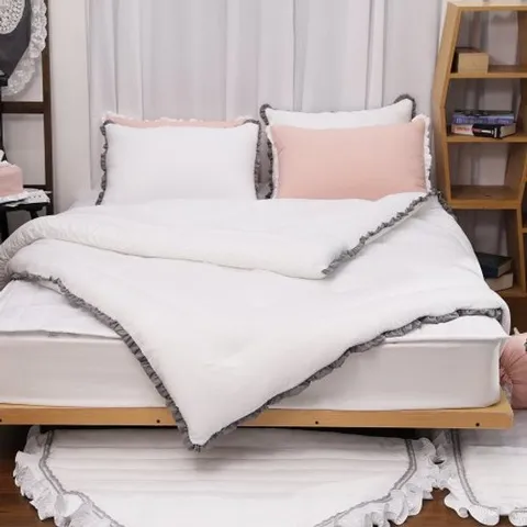 [류금숙침구] 모던호텔블라썸 차렵이불 베개커버 누비매트리스커버 침대패드세트 SK