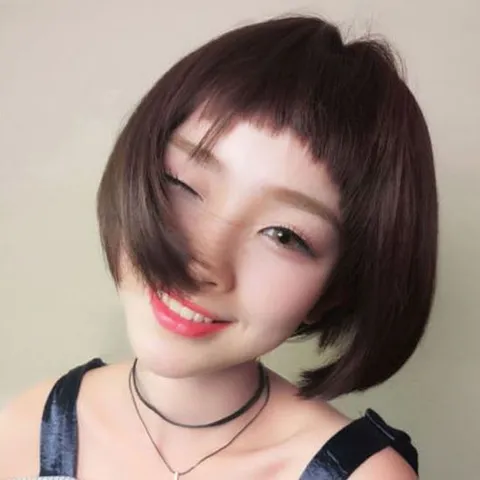 [에이치플러스몰]컷트 자연스러운 데일리 숏헤어 귀여운가발