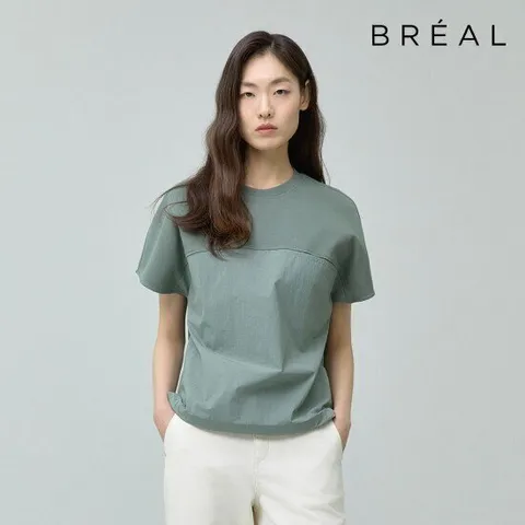 브리엘 투톤 블라우스 1종_민트/아이보리[런칭 가격 59,900원]