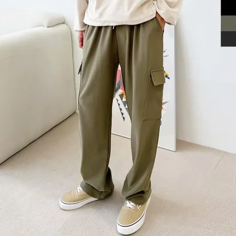 의류 남성바지 밴딩반바지 슬림 밴딩팬츠 캐쥬얼