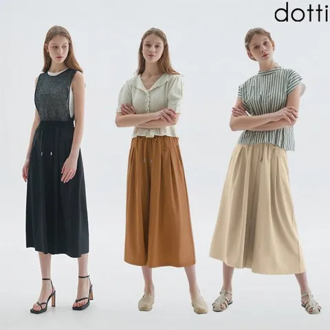 도티 큐롯와이드 8부 썸머팬츠 여성 3종