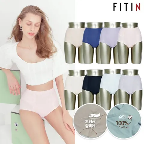 [피트인] 4종세트 하이웨스트 심리스 에어홀 보정팬티