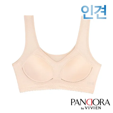 [판도라by비비안]A/B컵 인견 메쉬 노와이어 무빙브라탑1종(PBR7166)80A-95B