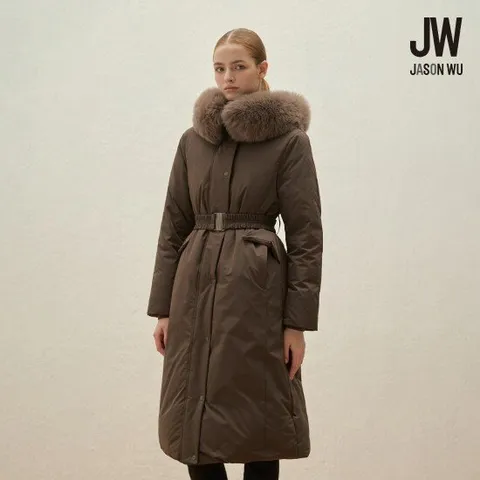 제이슨우 25FW 풀스킨 FoxFur 구스 롱 다운