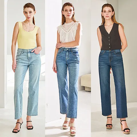 맥스튜어트 여성 수퍼라이트 릴렉스핏 스판데님 3종