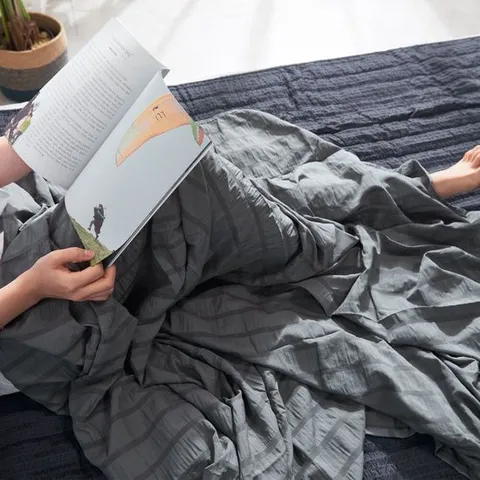 얇은이불 인견필 홑이불 차콜(D/Q)_시원한 린넨홑이불 냉장고 린넨홑겹이불