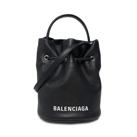 (명품) 발렌시아가 블랙 휠 XS 버킷백