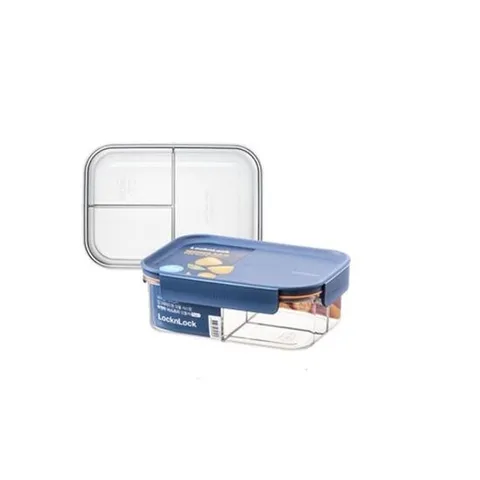 전자레인지용기 비스프리 모듈러플러스 밀폐용기 직사각 850ml 칸칸