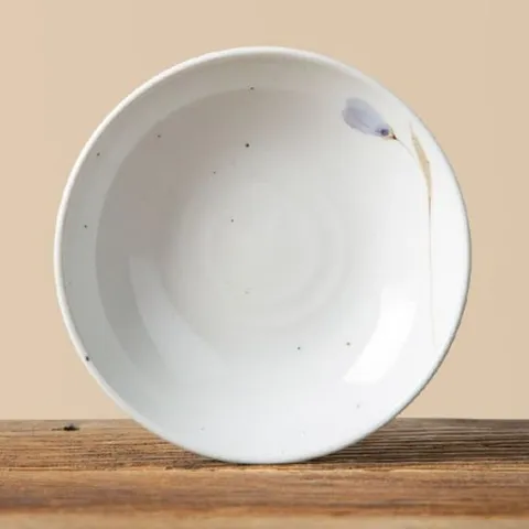 이천도자기 청꽃고백자 나물기 대 15.7cm 그릇 찬기